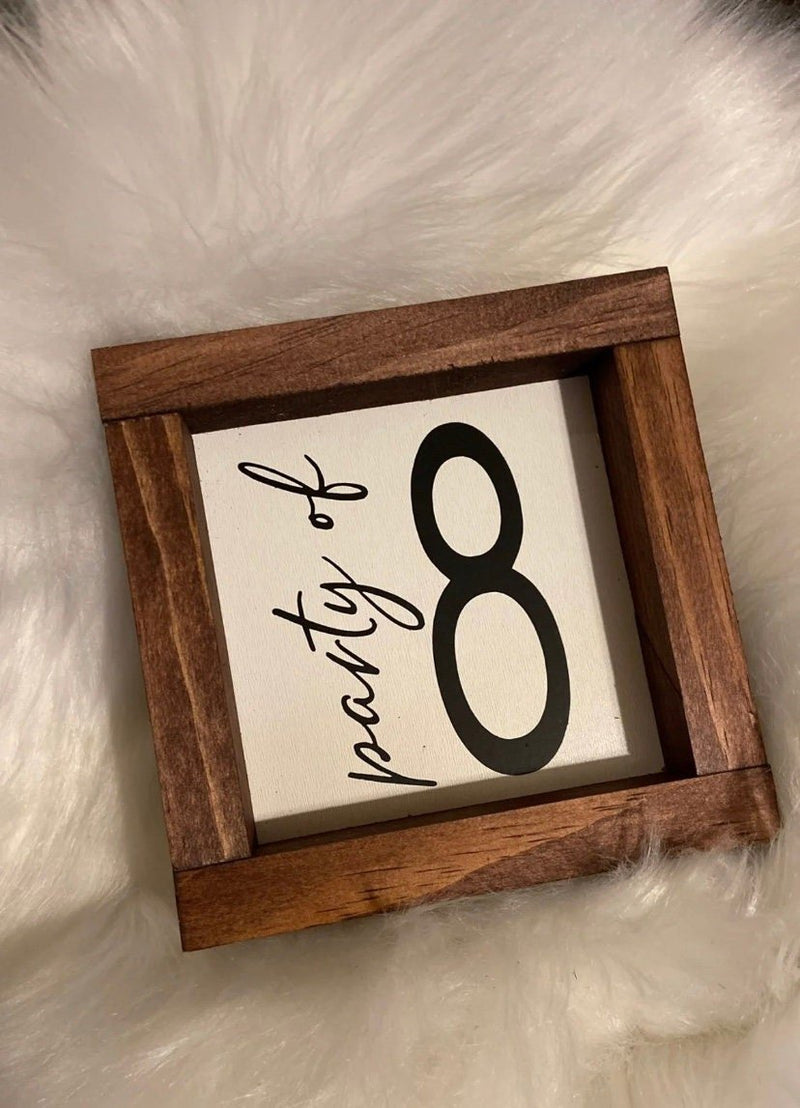 Adorable 5x5 Wood Free Standing Sign - Perfect Home Decor - shelf sitter, Tiered Tray, Farmhouse, Rustic gift housewarming new baby - Moonshineandglitter
