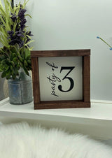 Adorable 5x5 Wood Free Standing Sign - Perfect Home Decor - shelf sitter, Tiered Tray, Farmhouse, Rustic gift housewarming new baby - Moonshineandglitter