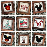 Christmas Disney Mickey mini wood sign tiered tray - Moonshineandglitter