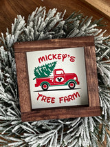 Christmas Disney Mickey mini wood sign tiered tray - Moonshineandglitter