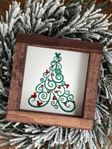 Christmas Disney Mickey mini wood sign tiered tray - Moonshineandglitter