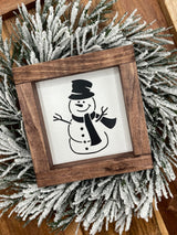 Christmas mini wood sign tiered tray snowman Clark grinch frosty Santa - Moonshineandglitter
