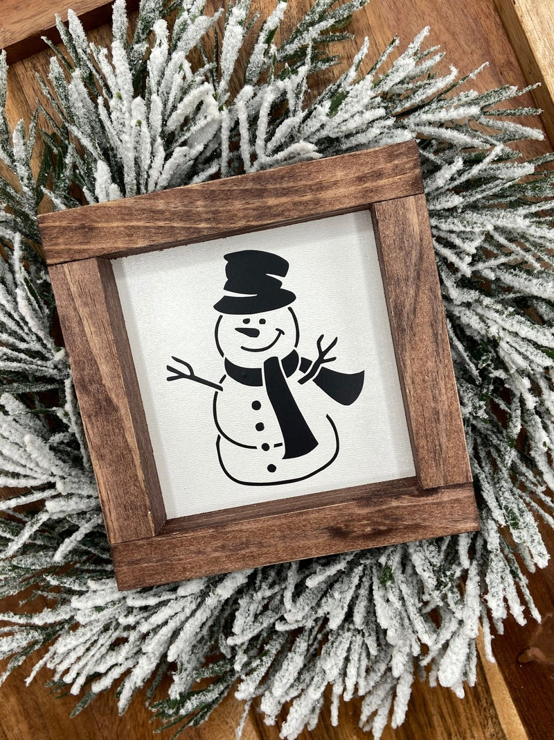 Christmas mini wood sign tiered tray snowman Clark grinch frosty Santa - Moonshineandglitter
