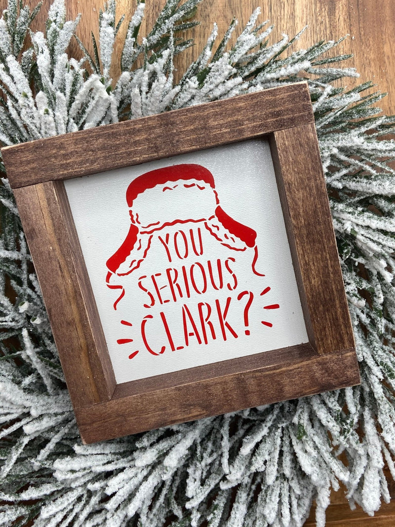 Christmas mini wood sign tiered tray snowman Clark grinch frosty Santa - Moonshineandglitter