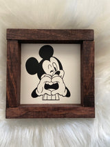 Disney mini wood sign Mickey Princess coffee - Moonshineandglitter