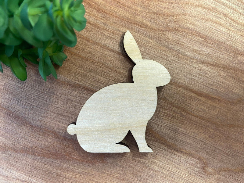 Easter wood cutouts Bunny Rabbit Spring - Moonshineandglitter