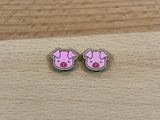 Farm animal stud earrings cow pig sheep duck chicken horse Hand painted quality hypoallergenic gift for her cow lover farmer - Moonshineandglitter