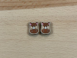 Farm animal stud earrings cow pig sheep duck chicken horse Hand painted quality hypoallergenic gift for her cow lover farmer - Moonshineandglitter