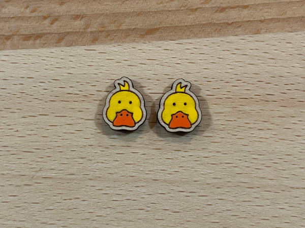 Farm animal stud earrings cow pig sheep duck chicken horse Hand painted quality hypoallergenic gift for her cow lover farmer - Moonshineandglitter