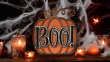 Happy Halloween Layered Wood Sign | 3D Pumpkin Sign | Laser Cut Halloween Decor | Spooky Fall Shelf Sitter | Haunted House Decoration - Moonshineandglitter