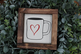 Happy Valentine's Day mini wood signs tiered tray - Moonshineandglitter