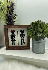 Disney Mickey Mouse mini wood sign