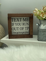 Farmhouse wood Bathroom mini wood sign  get naked wash pee custom 5x5 selfies funny humor home decor rustic gift new home real estate