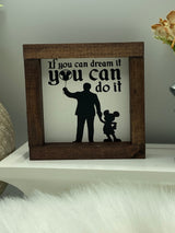 Disney Mickey Mouse mini wood sign