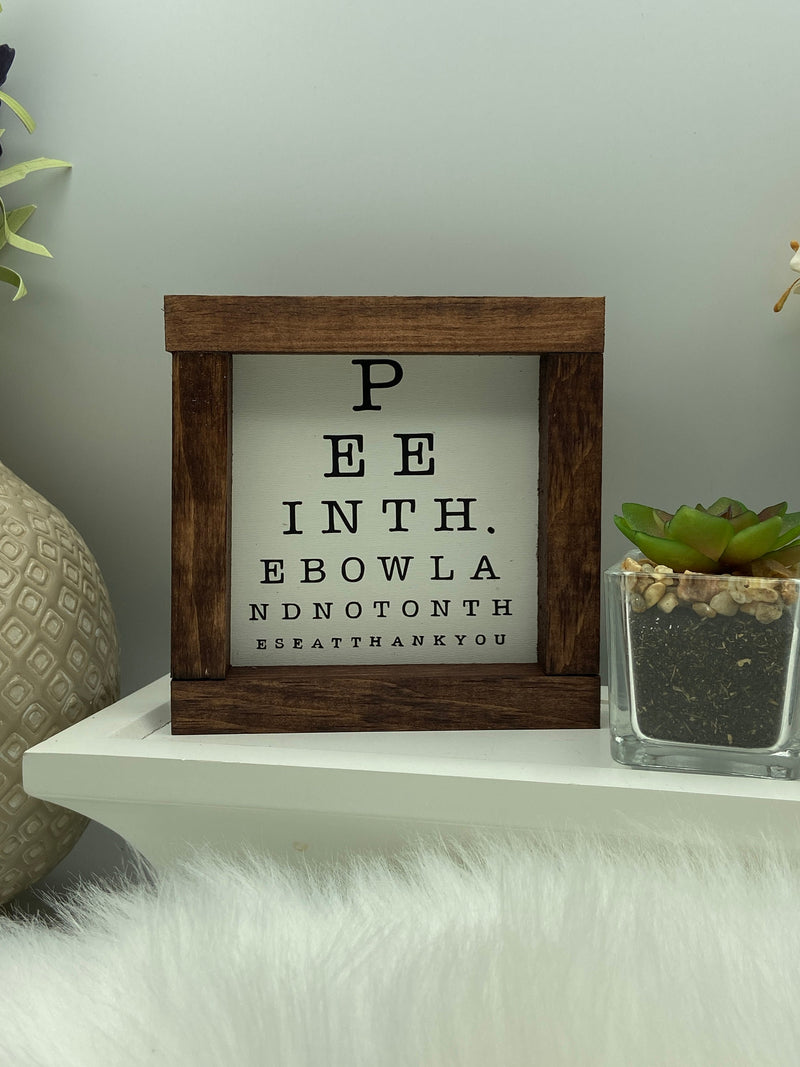Farmhouse wood Bathroom mini wood sign  get naked wash pee custom 5x5 selfies funny humor home decor rustic gift new home real estate
