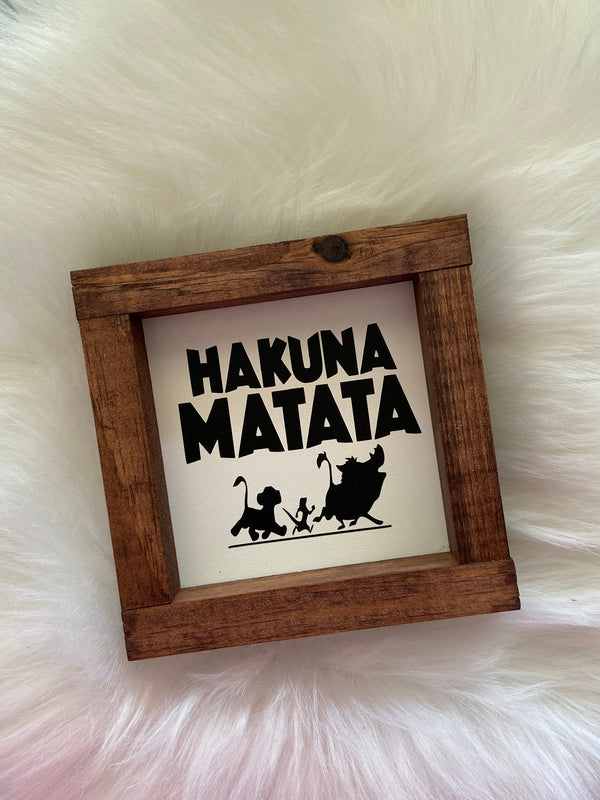 Disney Mickey Minnie mini wood sign