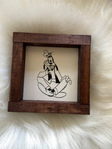 Disney mini wood sign Stitch Donald Mickey Goofy Pluto Minnie