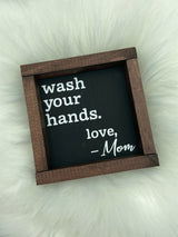 Bathroom  wood sign bathroom funny wash your hands sanitize