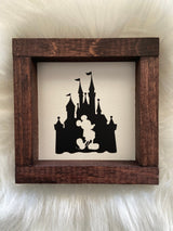 Disney mini wood sign Mickey Princess coffee