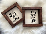 Disney mini wood sign Mickey Princess coffee