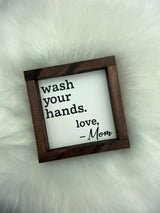 Bathroom  wood sign bathroom funny wash your hands sanitize
