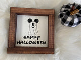 5x5" Halloween Disney Wood Signs | Layered 3D Spooky Decor | Tabletop Shelf Sitters | Mini Wooden Sign Set | Witchy Halloween