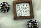Halloween & Fall Mini Wood Signs | 5x5" Tiered Tray Decor | Hocus Pocus | Pumpkin Spice | Boo | Rustic Autumn Shelf Sitters