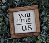 Happy Valentine's Day  mini wood signs tiered tray