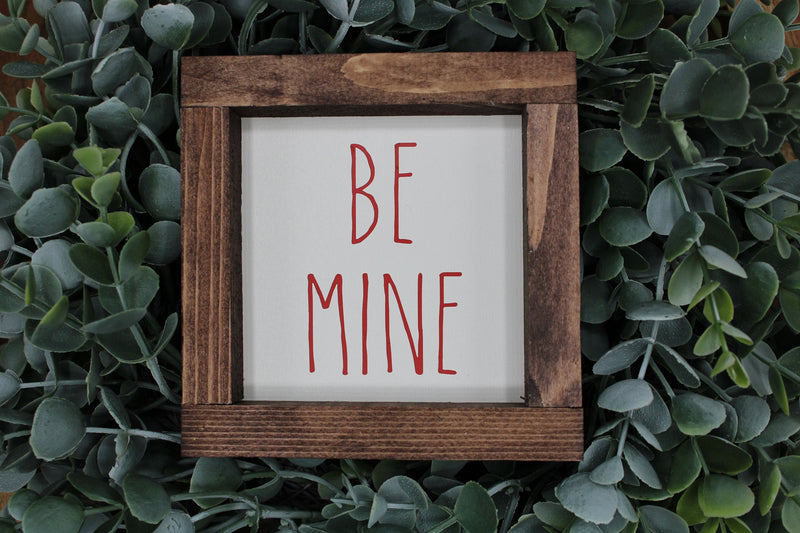 Happy Valentine's Day  mini wood signs tiered tray
