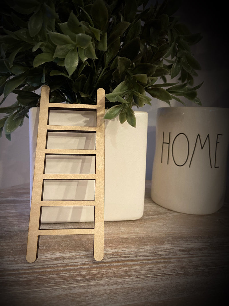 Tiered tray ladder farmhouse decor