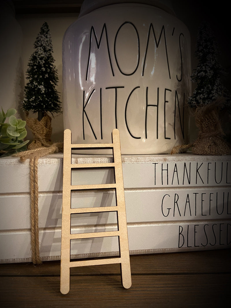 Tiered tray ladder farmhouse decor