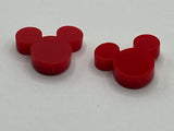 Mickey Mouse Disney acrylic stud earrings mouse head red black white gift for her vacation disney world