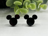 Mickey Mouse Disney acrylic stud earrings mouse head red black white gift for her vacation disney world