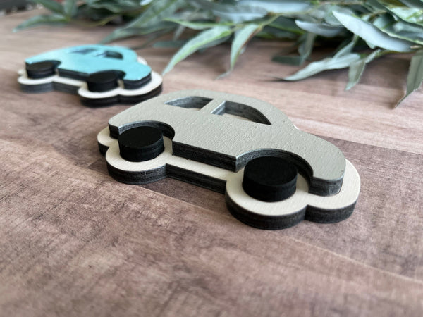 Nursery bedroom car 3d wood wall art decor automotive boys room son child playroom