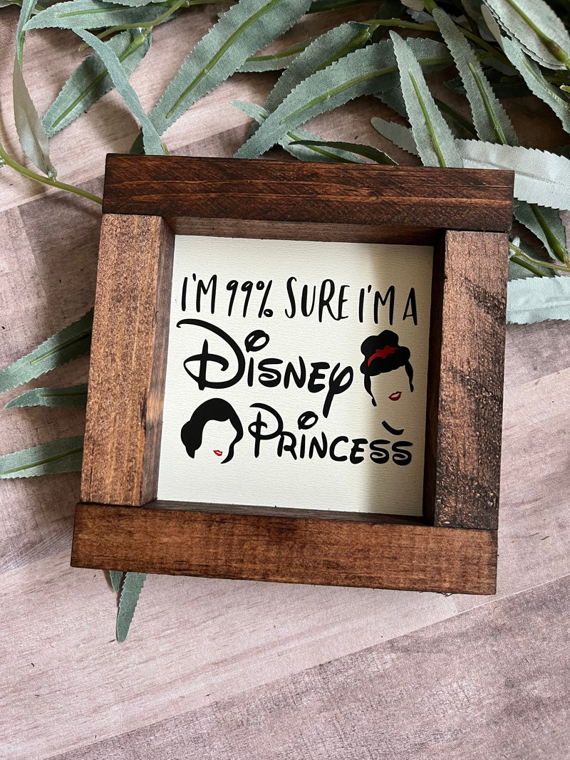 Disney Mickey Mouse Walt Minnie wood sign