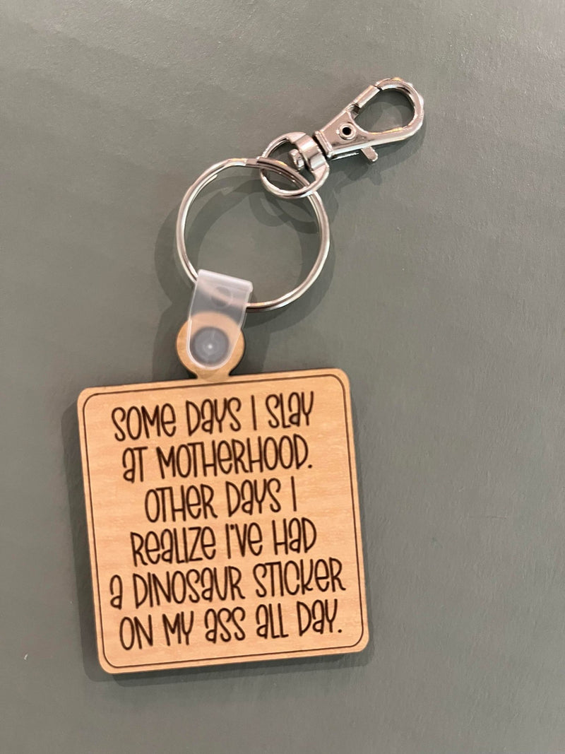 Mother's Day Gift Ideas, Funny Keychain, Dainty Keyring, Wood Keychain, Sister Gift, Best Friend Gift, New Mom, Babyshower gift
