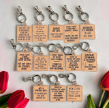 Mother's Day Gift Ideas, Funny Keychain, Dainty Keyring, Wood Keychain, Sister Gift, Best Friend Gift, New Mom, Babyshower gift