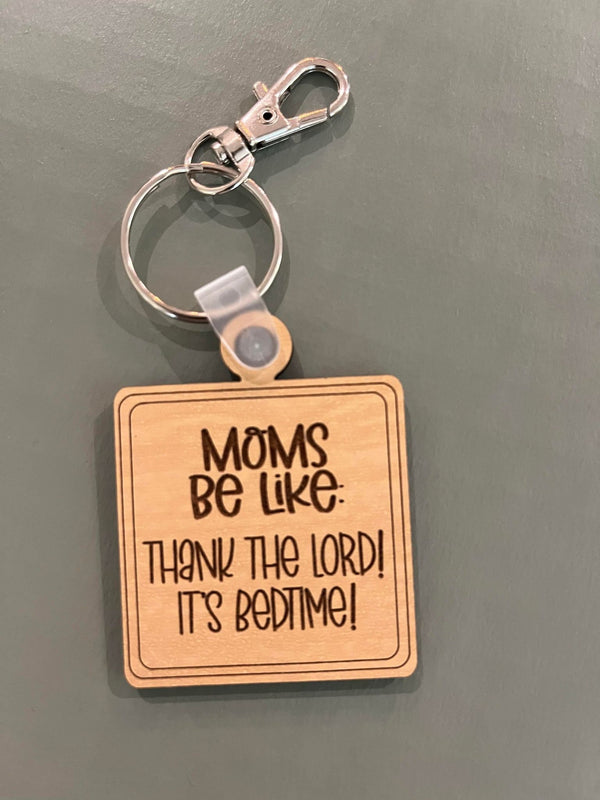 Mother's Day Gift Ideas, Funny Keychain, Dainty Keyring, Wood Keychain, Sister Gift, Best Friend Gift, New Mom, Babyshower gift
