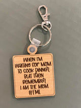 Mother's Day Gift Ideas, Funny Keychain, Dainty Keyring, Wood Keychain, Sister Gift, Best Friend Gift, New Mom, Babyshower gift