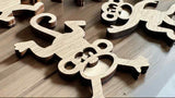 Monkey Wood Cutout Set – Nursery & Kids Room Wall Decor | Set of 4 |