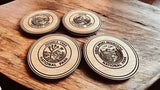 National Park Wood Coaster Set | Personalized or Mix & Match  | Joshua Tree, Zion, Yellowstone, Yosemite, Grand Cayon, Bryce Canyon and More