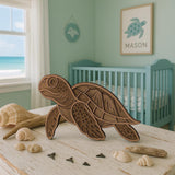 Sea Turtle Layered wood wall art Layered Wooden Sea Turtle  – 4-Layer Ocean Decor | Handmade & Unique Beach House