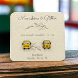 School Bus Hypoallergenic Stud Earrings - Back to School Fashion teacher bus driver last day gift