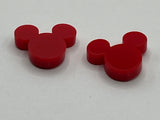 Mickey Mouse Disney acrylic stud earrings mouse head red black white gift for her vacation disney world - Moonshineandglitter