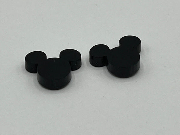 Mickey Mouse Disney acrylic stud earrings mouse head red black white gift for her vacation disney world - Moonshineandglitter