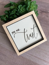 Miniature tiered tray wood signs 3x3 Christian addition spring Easter bible Jesus Amazing grace - Moonshineandglitter