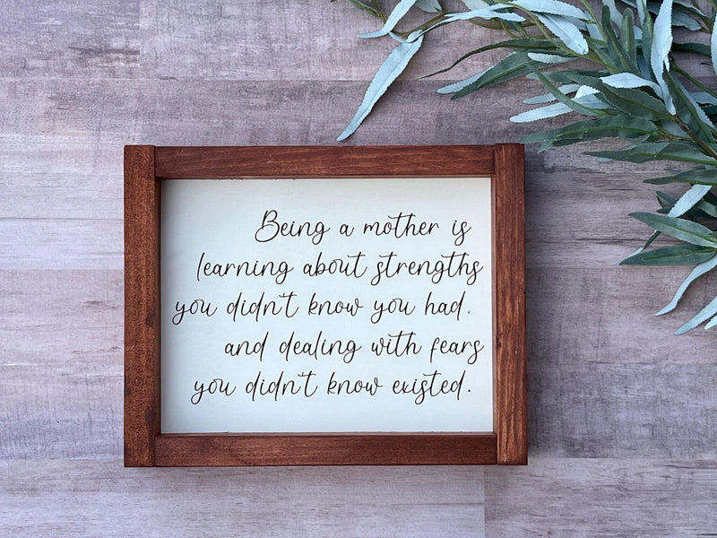 Mothers Day Gift for her Mom poem New Baby Graduation Anniversary laser engraved Farmhouse wood sign housewarming New home gift - Moonshineandglitter