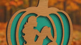 Beach Theme Mermaid Fall Pumpkin - Ocean Beach House Decor Halloween