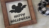 5x5" Halloween Disney Wood Signs | Layered 3D Spooky Decor | Tabletop Shelf Sitters | Mini Wooden Sign Set | Witchy Halloween