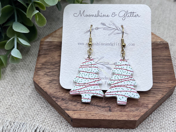 Christmas tree cake  Earings